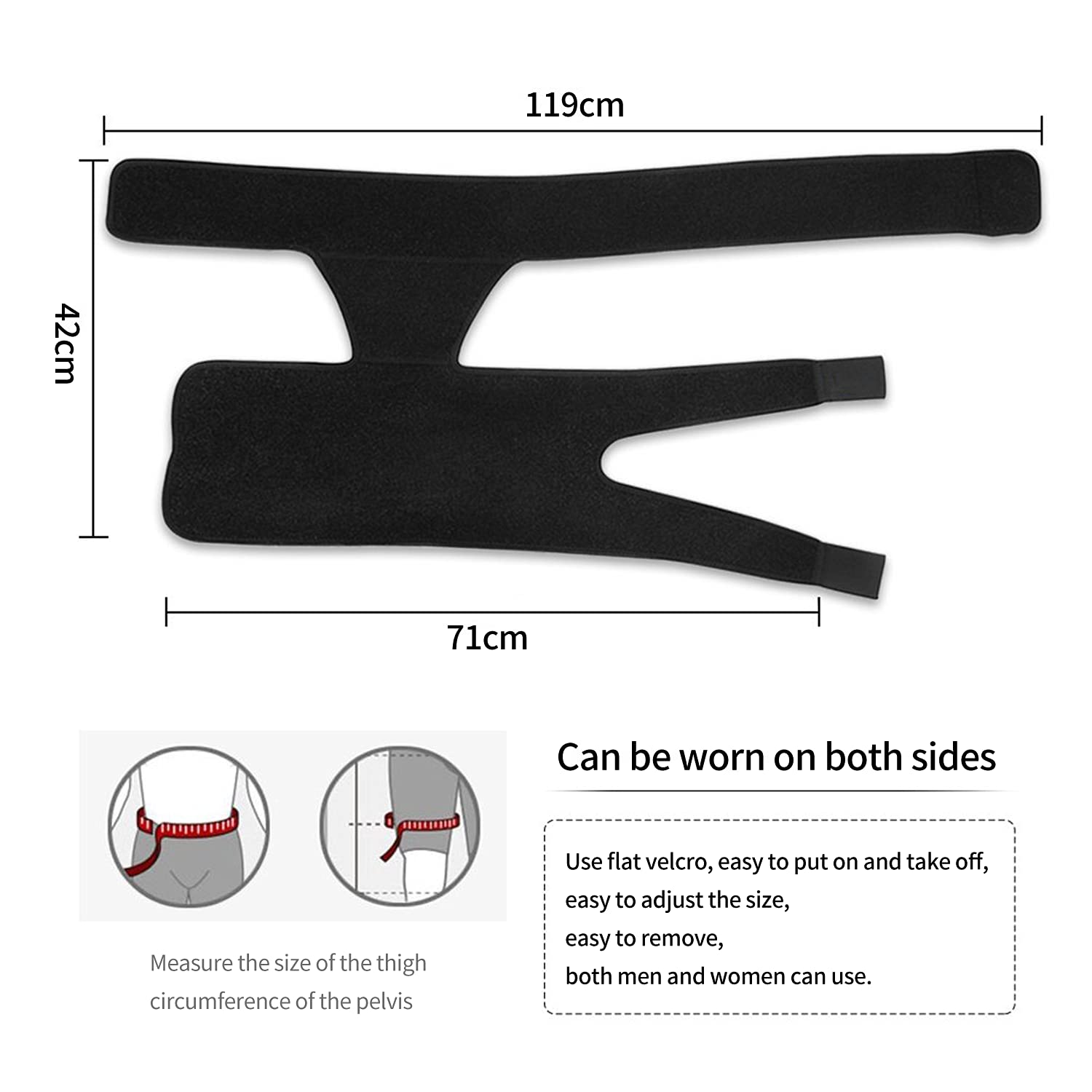 Hip Brace – Sciatica & Groin Pain Relief Compression Wrap