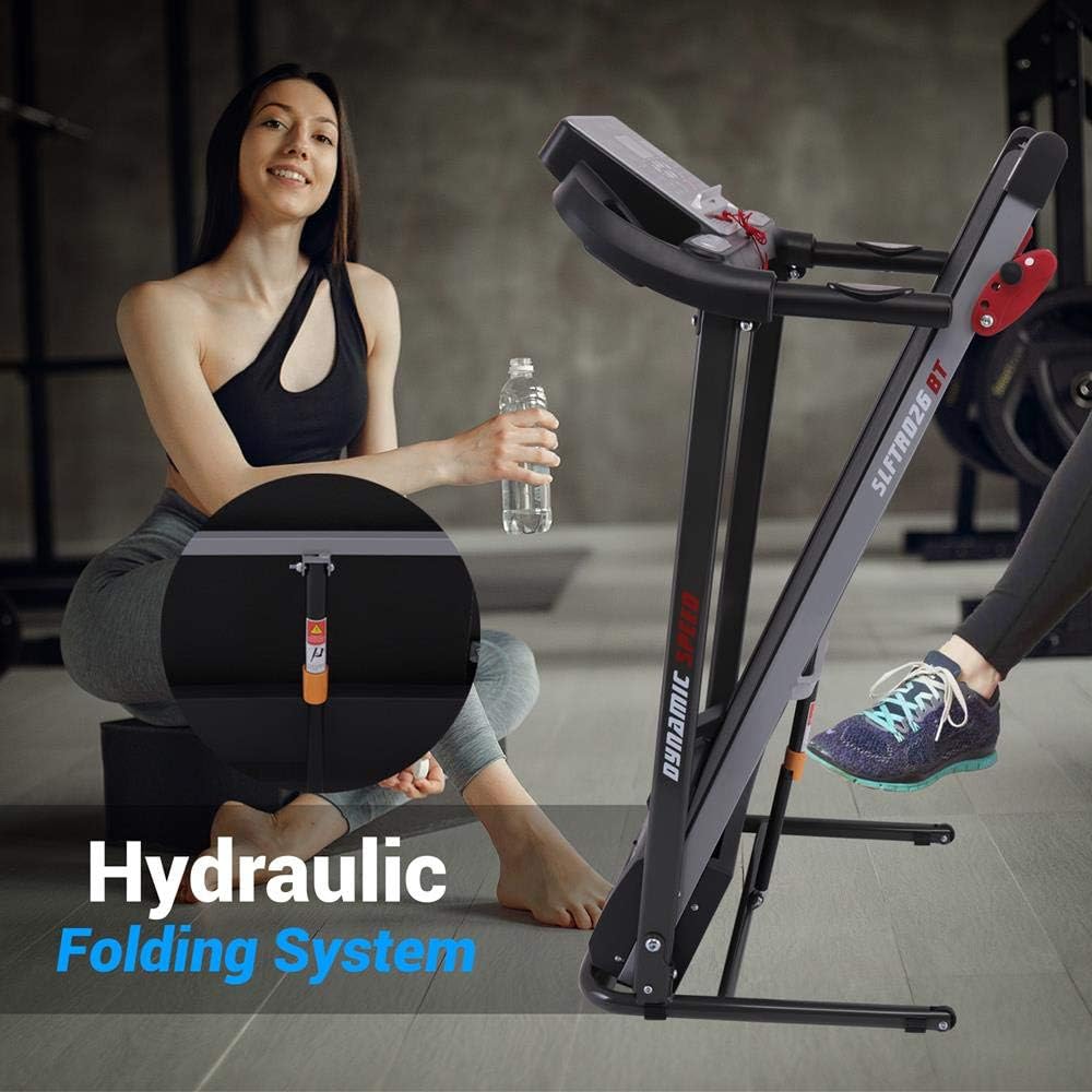Folding Electric Treadmill with LCD & Bluetooth