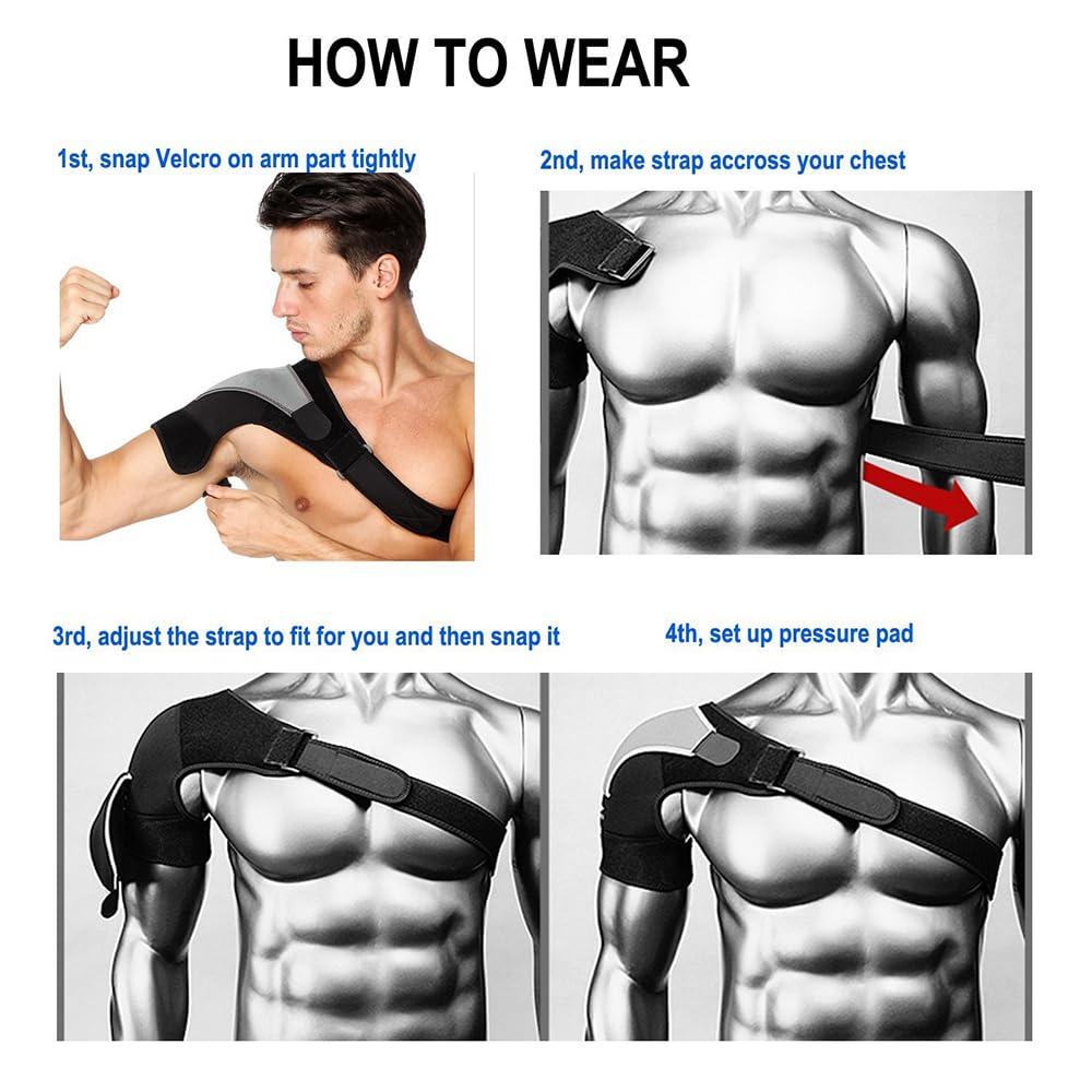Shoulder Brace – Compression Support & Adjustable Straps