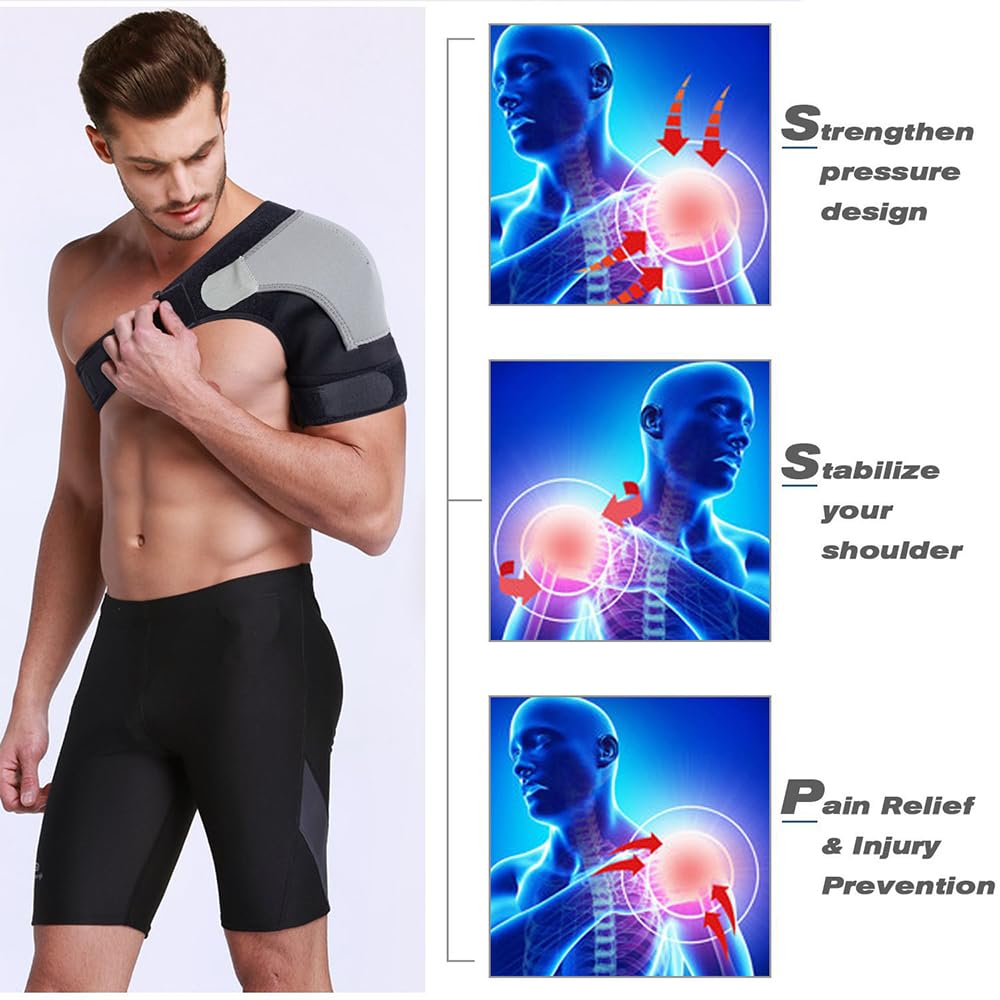 Shoulder Brace – Compression Support & Adjustable Straps