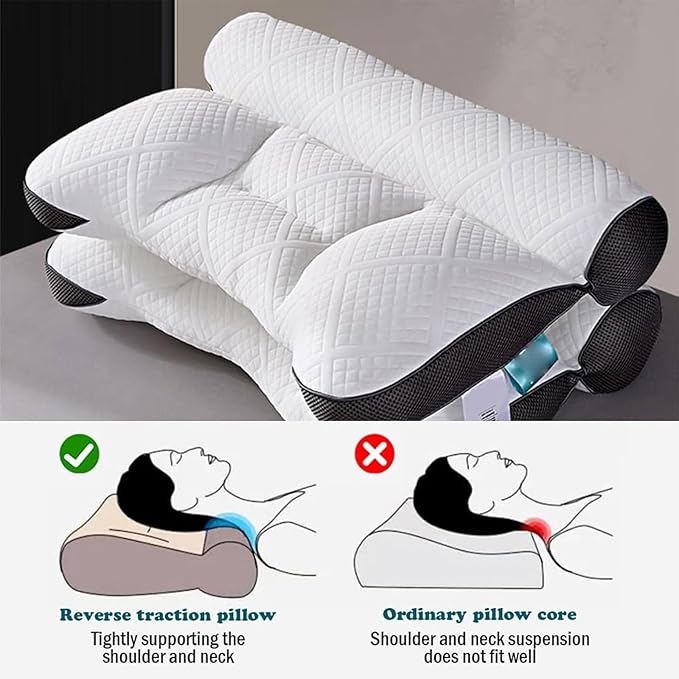 Ergonomic Orthopedic Neck Support Pillow for Sleep