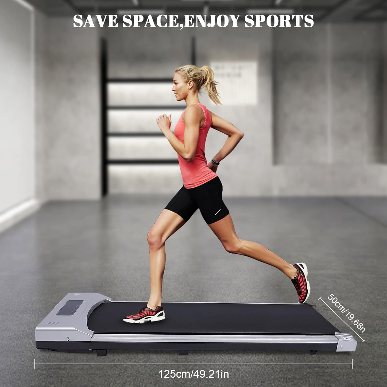 Portable Under Desk Walking Pad Treadmill with Remote