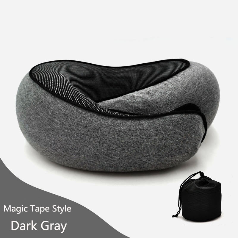 Travel Pillow – Memory Cotton U-Shaped Neck Pillow with Storage