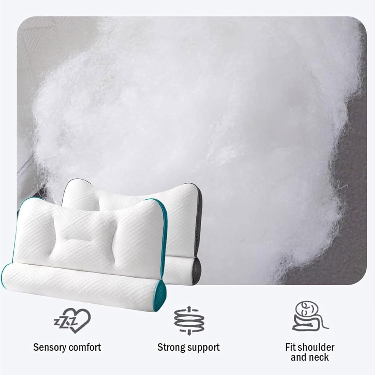 Ergonomic Orthopedic Neck Support Pillow for Sleep