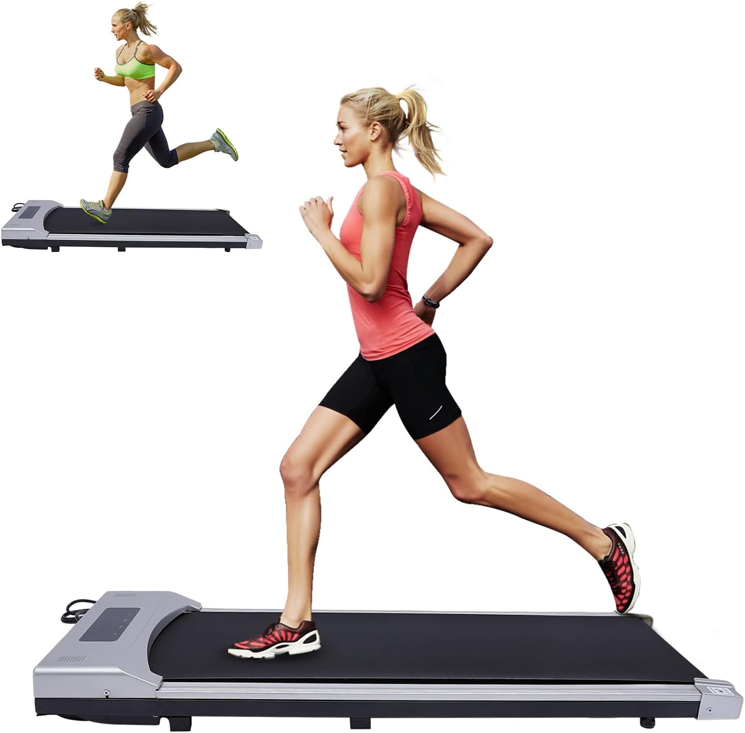Portable Under Desk Walking Pad Treadmill with Remote