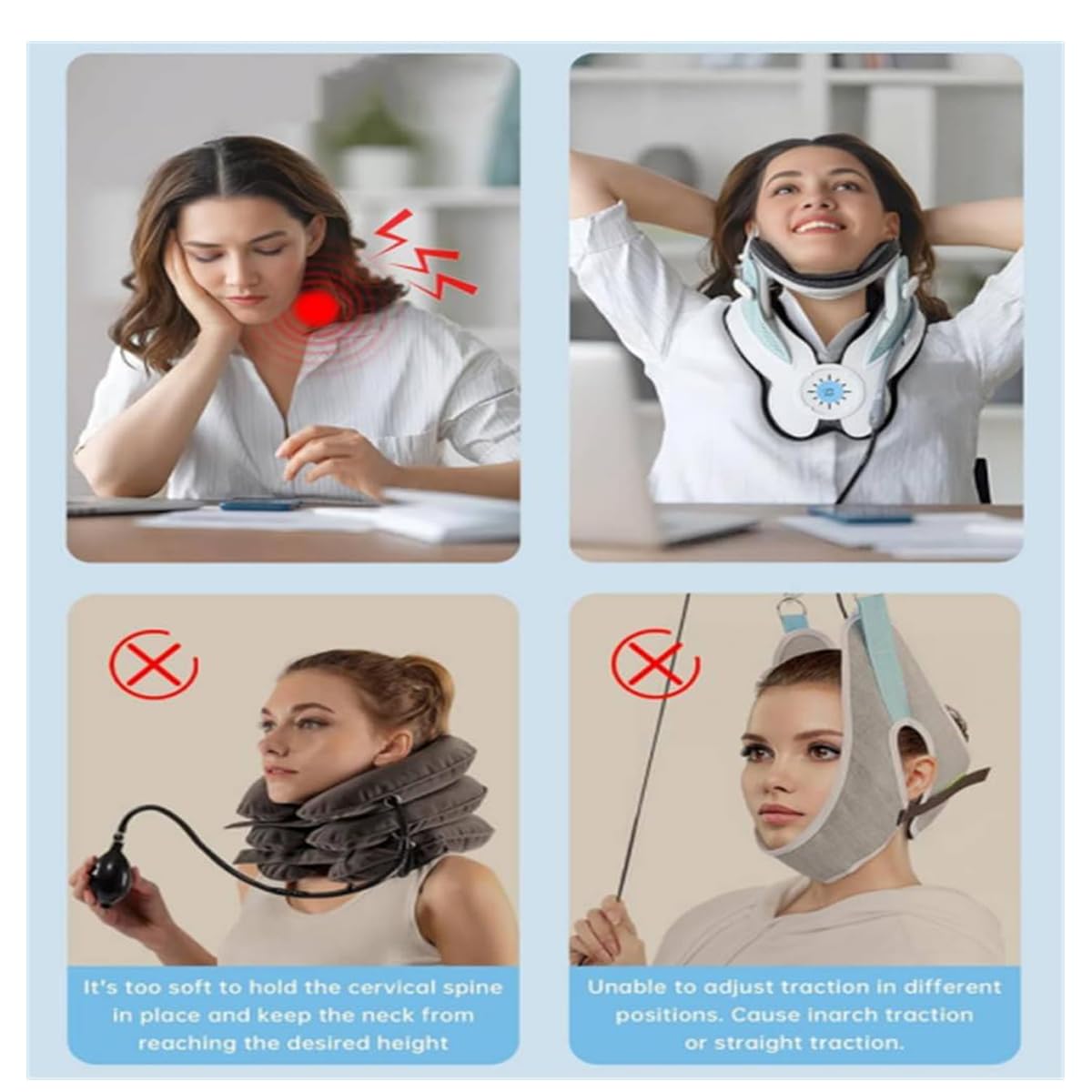 Cervical Neck Stretcher – 8 Airbags & Triple Traction