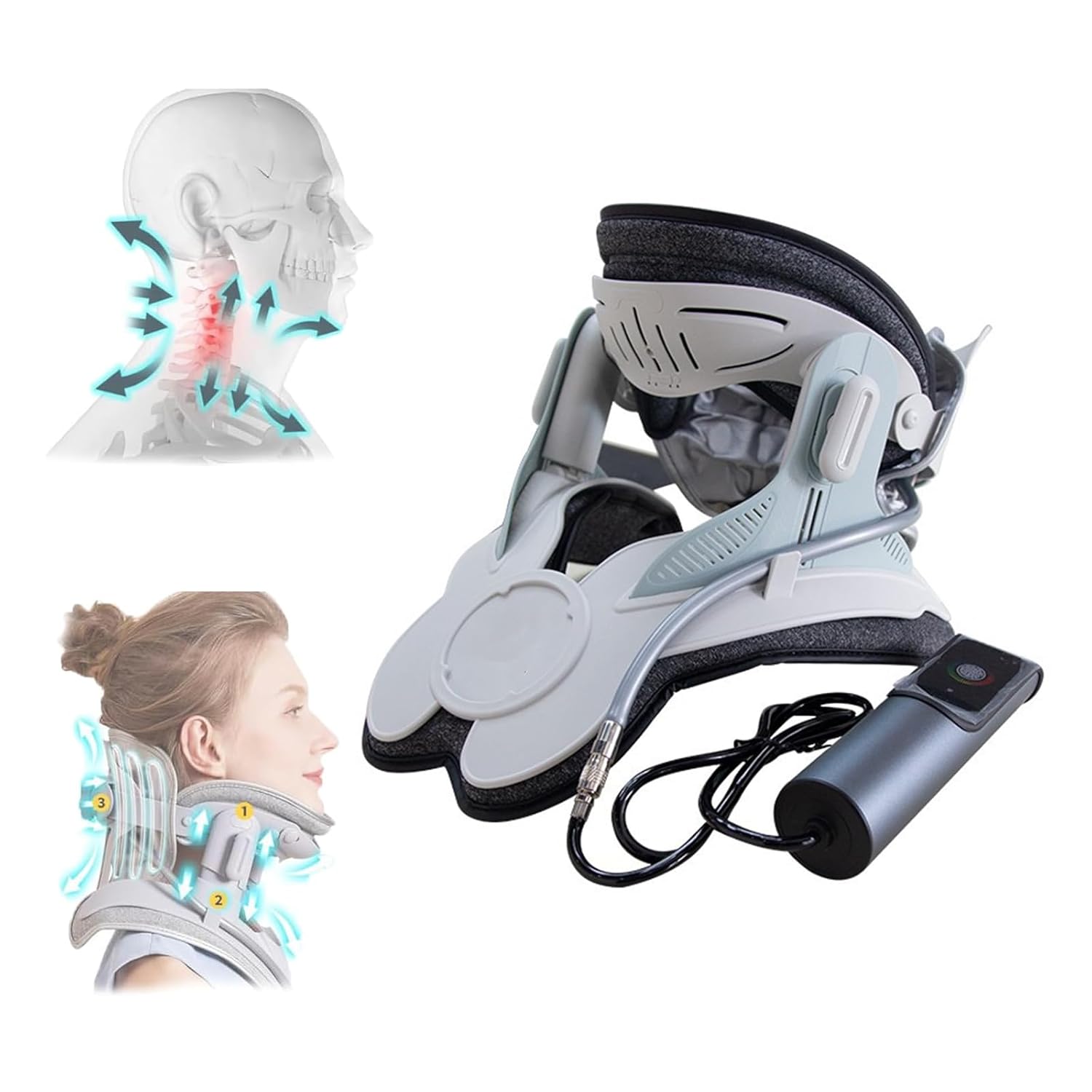 Cervical Neck Stretcher – 8 Airbags & Triple Traction