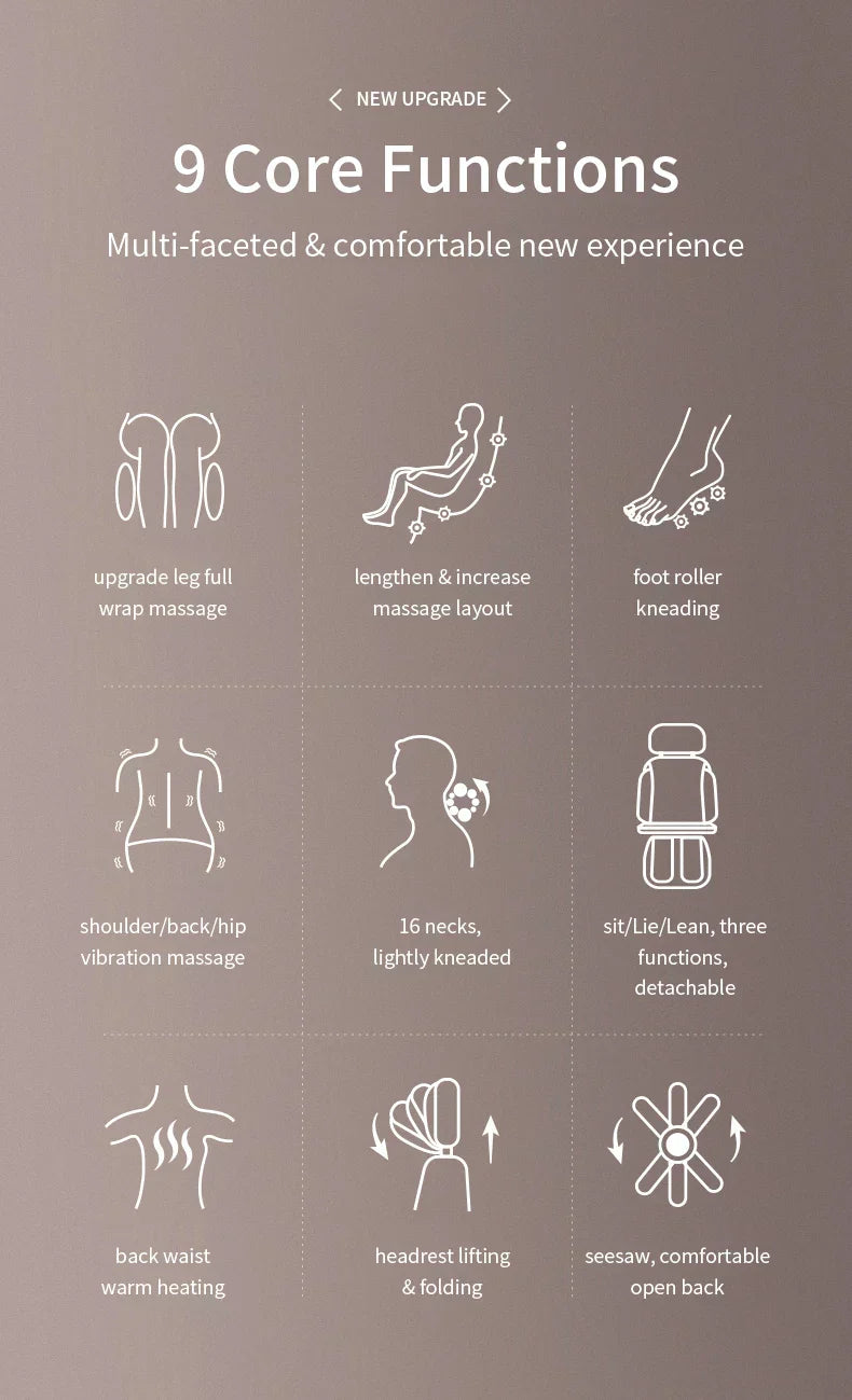 Electric Full Body Massage Chair – Shiatsu & Heating