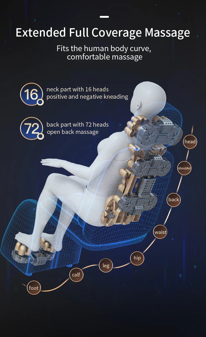 Electric Full Body Massage Chair – Shiatsu & Heating