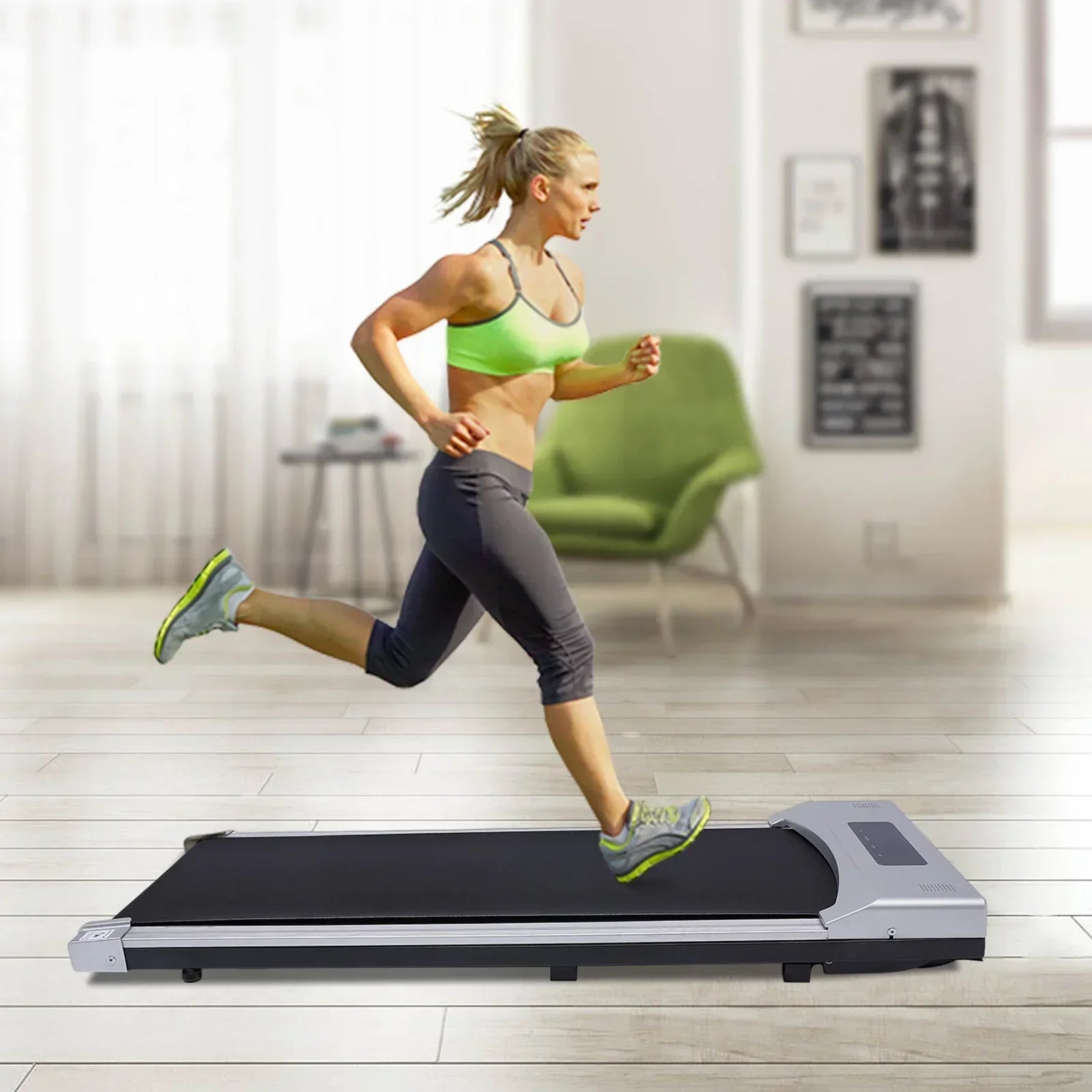 Portable Under Desk Walking Pad Treadmill with Remote